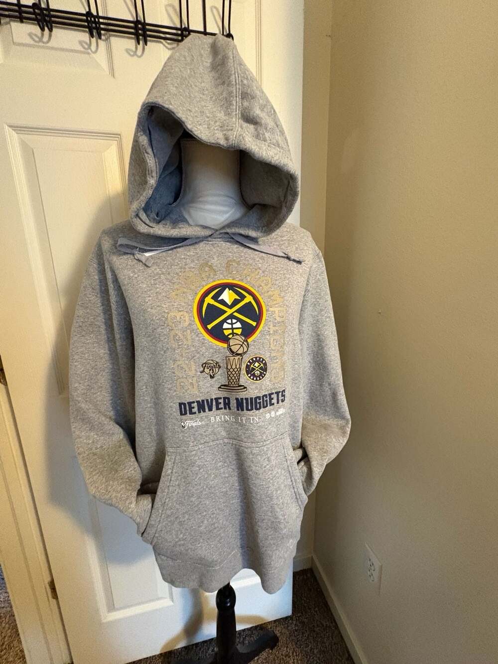 Nike Denver Nuggets 2023 NBA Finals Champions Locker Room Pullover Hoodie